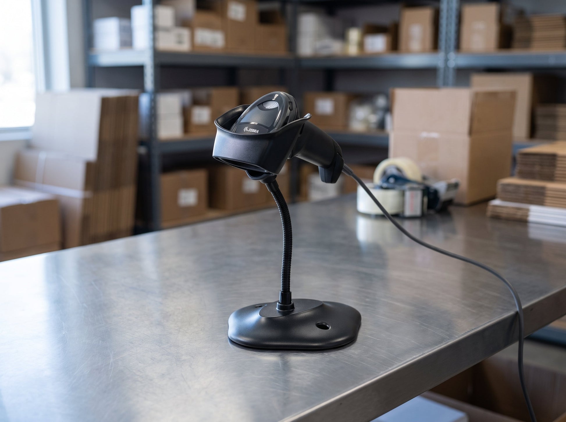 Zebra DS2208 1D/2D USB Barcode Scanner Kit with IntelliStand (DS2208-SR7U2100SGW)