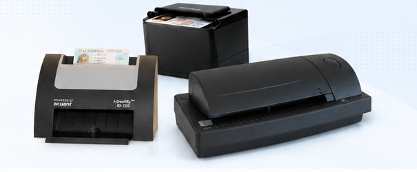 ID and passport scanners for front-desk verification.